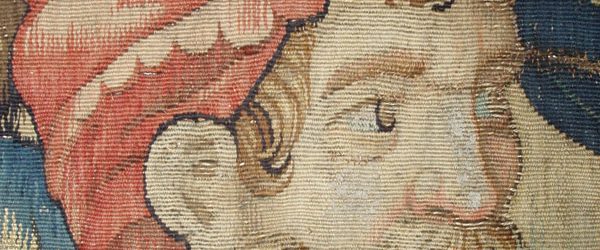 16th century Flemish tapestry fragment