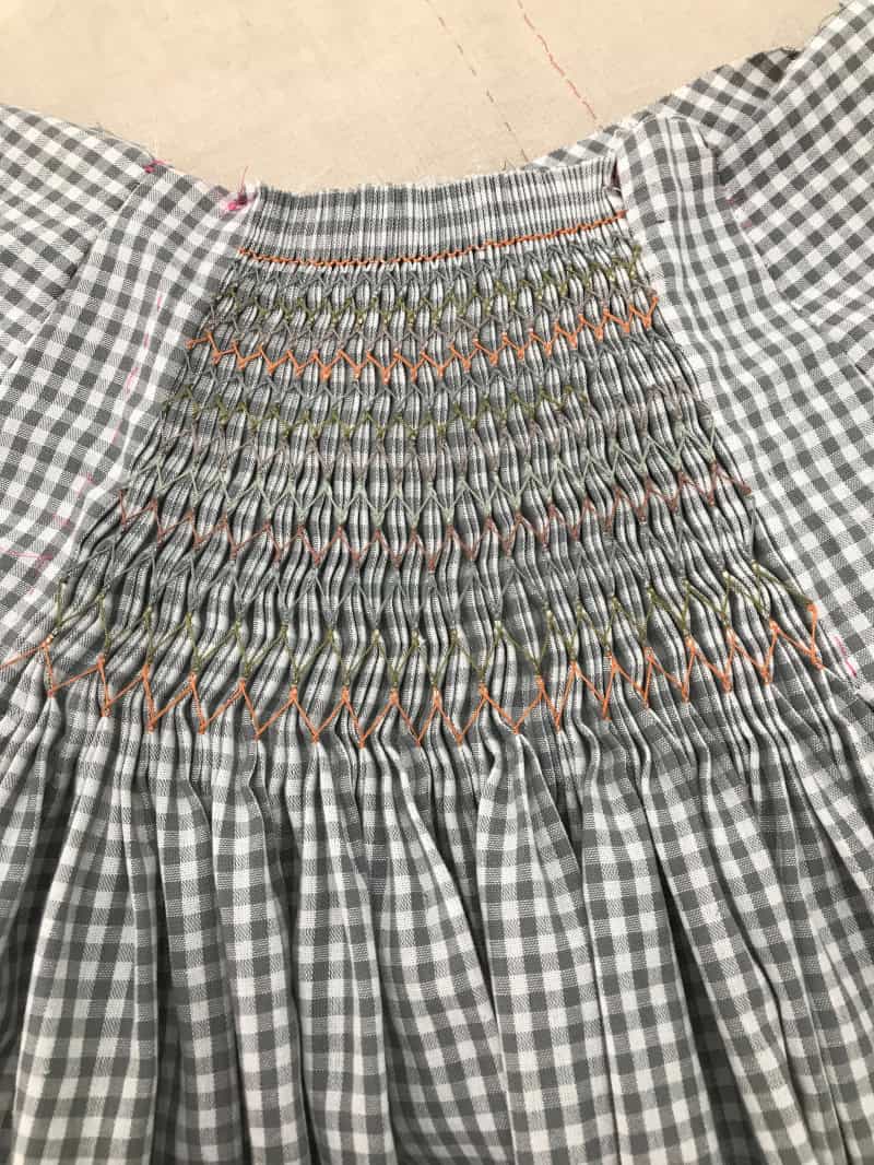 gingham-smocking